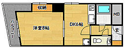 メゾン中町 1DKの間取図画像