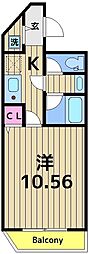 セ・パラン210 1Kの間取図画像