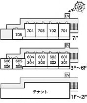 レオパレスアストラーレ茶屋町東 406 ｜ 大阪府大阪市北区中崎西4丁目3-27（賃貸マンション1K・4階・19.01㎡） その4