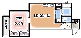 大阪府大東市北条7丁目（賃貸アパート1LDK・2階・32.50㎡） その2