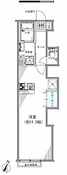 リナージュ上井草 2階ワンルームの間取り