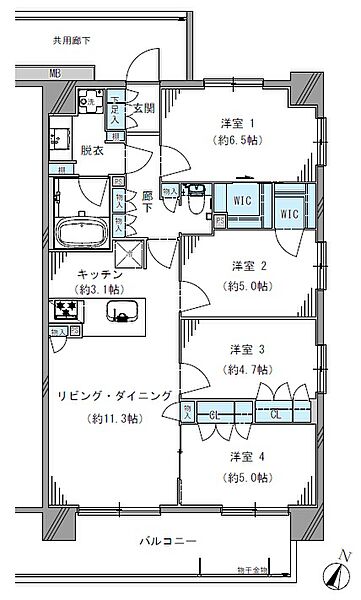 間取りを拡大表示