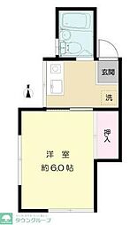 みやざき 2階1Kの間取り