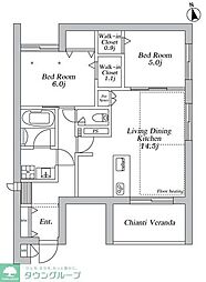 間取図画像 2LDK