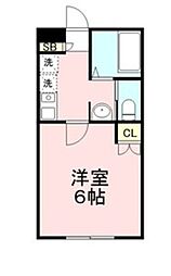 ポワール・シャトレ 1Kの間取図画像