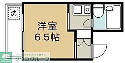 仙川セントラルパレス ワンルームの間取図画像