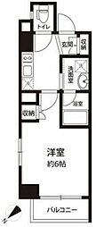 エスティメゾン登戸 1Kの間取図画像