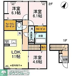 CamelotB 3LDKの間取図画像