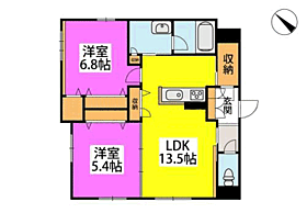 Ｓ－ｒｏｏｍ曰佐　西館 101 ｜ 福岡県福岡市南区曰佐５丁目（賃貸アパート2LDK・1階・61.64㎡） その2