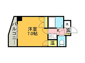 シャトレ21大手門 601 ｜ 福岡県福岡市中央区大手門２丁目（賃貸マンション1K・6階・21.47㎡） その2