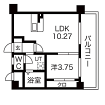 ラシュール・イン大橋南 302 ｜ 福岡県福岡市南区三宅２丁目（賃貸マンション1LDK・3階・34.37㎡） その2