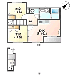 ＡＮＮＥＸ　ＨＩＲＯ　III番館 2階2DKの間取り