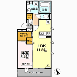 第3アベニュー 1LDKの間取図画像