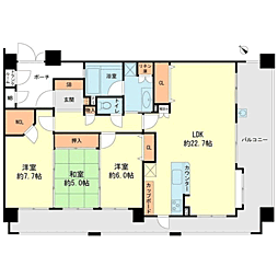 アーバンパレス春日一の谷レイクアベニュー 3LDKの間取図画像