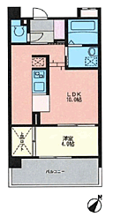 KDX清水レジデンス 1LDKの間取図画像