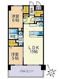 neu 2LDKの間取図画像