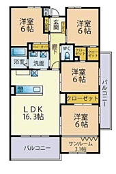 LeparterreJonan 4LDKの間取図画像
