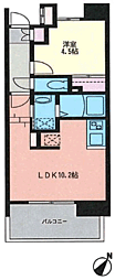 KDX清水レジデンス 1LDKの間取図画像