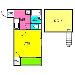 アリストコート井尻 1Kの間取図画像
