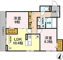 KTトリシア 203 ｜ 神奈川県川崎市中原区上小田中1丁目419（賃貸アパート2LDK・2階・57.64㎡） その2