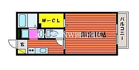 岡山県岡山市北区田中（賃貸アパート1K・1階・31.00㎡） その2