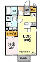 岡山県玉野市長尾（賃貸アパート1LDK・2階・33.39㎡） その2