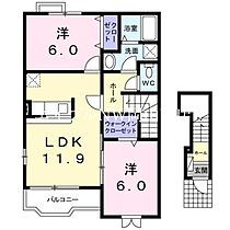 岡山県岡山市南区植松（賃貸アパート2LDK・2階・58.80㎡） その2