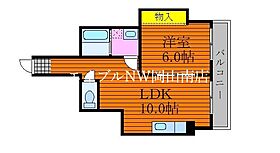 岡山県岡山市南区浜野3丁目（賃貸マンション1LDK・2階・37.00㎡） その2