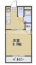 岡山県岡山市北区神田町1丁目（賃貸マンション1K・1階・21.60㎡） その2