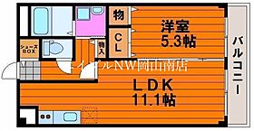 岡山県岡山市南区新保（賃貸マンション1LDK・3階・42.14㎡） その2