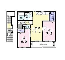 岡山県岡山市南区郡（賃貸アパート2LDK・2階・59.13㎡） その2