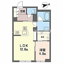 岡山県岡山市南区福富西1丁目（賃貸アパート1LDK・1階・43.80㎡） その2