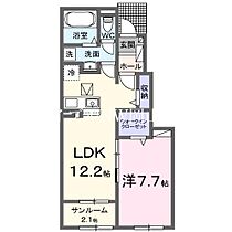 岡山県岡山市南区片岡（賃貸アパート1LDK・1階・50.14㎡） その2