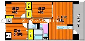 岡山県岡山市南区新保（賃貸マンション3LDK・6階・71.76㎡） その2