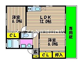 ソレアードAkai  ｜ 岡山県岡山市北区花尻ききょう町（賃貸アパート2LDK・1階・55.41㎡） その2