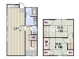 田中メゾネット  ｜ 岡山県岡山市北区田中（賃貸テラスハウス2LDK・1階・59.05㎡） その2