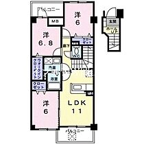 ＲＩＣＨＥＳ　21  ｜ 岡山県岡山市北区平田（賃貸マンション3LDK・4階・75.66㎡） その2