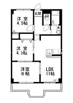 ロイヤルセンチュリーマンション  ｜ 岡山県岡山市北区田中（賃貸マンション3LDK・1階・62.80㎡） その2