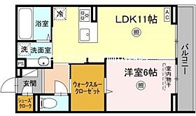 カトル　セゾン  ｜ 岡山県岡山市北区野田4丁目（賃貸アパート1LDK・2階・45.26㎡） その2