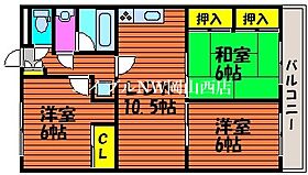 ソーシャルOmoriII  ｜ 岡山県岡山市北区辰巳（賃貸マンション3LDK・3階・66.78㎡） その2