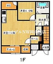 Sirius（シリウス）N棟  ｜ 岡山県岡山市北区白石（賃貸アパート1LDK・1階・42.10㎡） その2