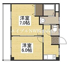 バンズコーポラス  ｜ 岡山県岡山市北区上中野2丁目（賃貸マンション2K・3階・34.83㎡） その2