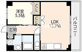 アドバンスＭ  ｜ 岡山県岡山市北区今5丁目（賃貸マンション1LDK・4階・40.15㎡） その2