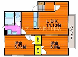 ベリーオーライＢ 2階