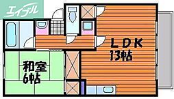 レインボーハイツ今 A棟 2階