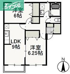 クリスタルパレスC棟 2階