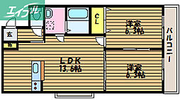 ホワイトストーン白石 2階