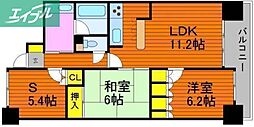 アルファステイツ野田2 3LDKの間取図画像