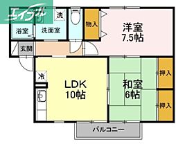 セジュール富田I 2階/-