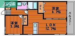 フォブール中仙道　Ｂ棟 3階/-